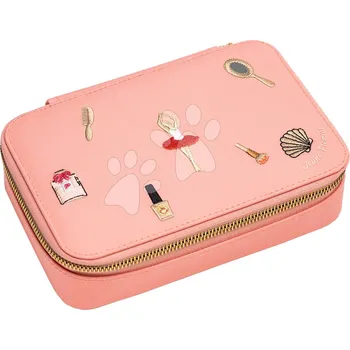 Penál Školní penál Pencil Box Filled Jewellery Box Pink Jeune Premier ergonomický luxusní provedení 20*7 cm