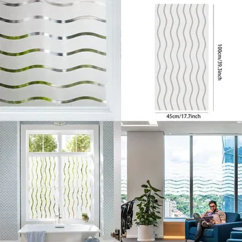 Okenní dekorace Fólie na okna s matným efektem pro soukromí | okenní fólie, samolepicí fólie - S011 , 45 x 100 cm