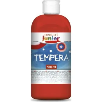 Výtvarná barva Pentart Temperová barva Junior PENTART 500 ml OHNIVÁ ČERVENÁ