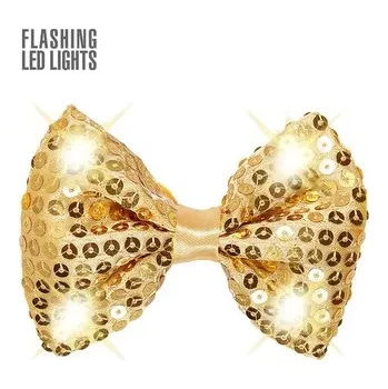 Karnevalový doplněk Widmann Zlatý blikající flitrový motýlek