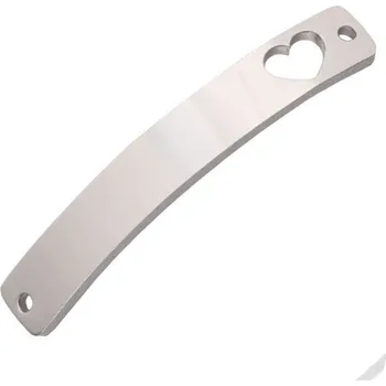 Náramek ocelová destička na náramek se srdíčkem