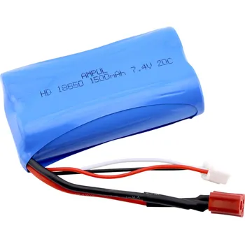 Li-Pol baterie 1500mAh, 7.4V, 18650, T konektor