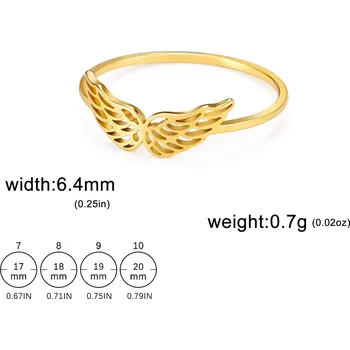 Prsten Skyrim andělský prsten z oceli | dámský šperk - Zlato , 10