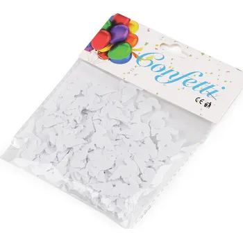 Svatební dekorace Konfety holubice - na párty, svatbu, oslavu, barva 1 bílá