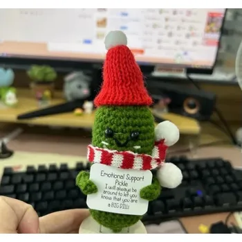 umělá květina Háčkovaná rostlinka v květináči – roztomilá dekorace | umělá květina, stolní dekorace - B3