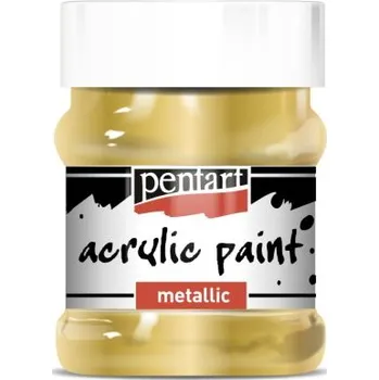 Výtvarná barva Pentart Akrylová barva metalická PENTART 230 ml ZLATÁ