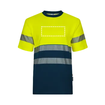 Pánské tričko VL BASTET. Dvoubarevné piké tričko (150 g/m²), z bavlny (55 %) a polyesteru (45 %) 1 Chest, 300 x 120 Sítotisk (textil), 1 barva