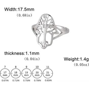 Prsten Dámský prsten strom života | šperk - D ocel , 9