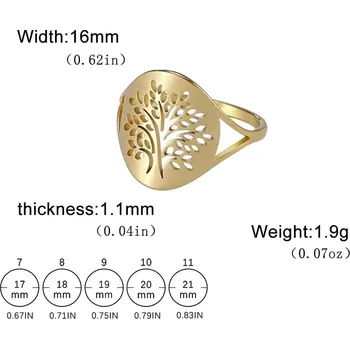 Prsten Dámský prsten strom života | šperk - C Zlato , 7