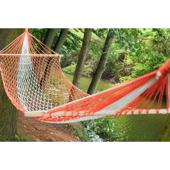 Houpací síť Houpací síť s výztuhou, PP 2mm, délka 1,75m, 2 mm PP, Růžová, Houpací sítě, Skladem, 1,75 m