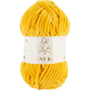 Příze Wolans Bunny Baby 10037 Zlatožlutá (Žinylková příze Bunny baby Zlatožlutá)