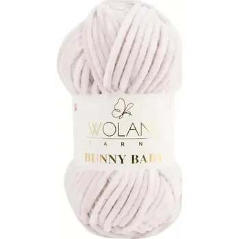 Příze Wolans Bunny Baby 10024 Perlová (Žinylková příze Bunny baby Perlová)