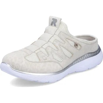 Dámské pantofle DÁMSKÉ PANTOFLE RIEKER M5095-60 BÉŽOVÁ Barva: BÉŽOVÁ, Velikost: 42