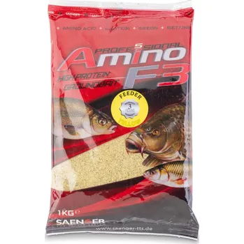 Návnadová surovina Saenger krmítková směs Amino F3 High Protein Groundbait Veggie Amur & Jeseter (Ryba s mátou) 1kg