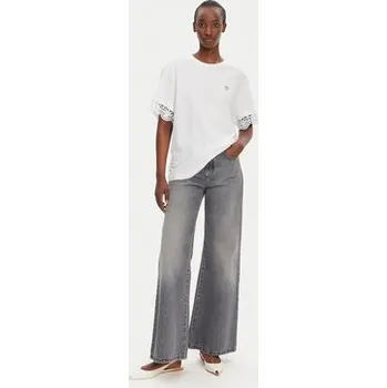 Pánské tričko TWINSET T-Shirt 251TT2410 Bílá Relaxed Fit L