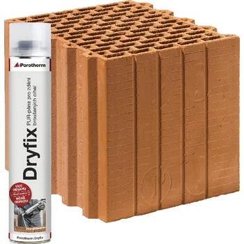 zdivo Cihla Porotherm Profi Dryfix P15 - broušená/300×247×249 mm