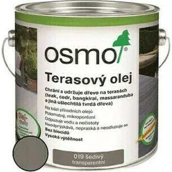 Olej na dřevo Olej terasový Osmo 019 šedý 0,75 l