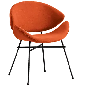 Sedací souprava SHELL, konferenční židle, látka červená