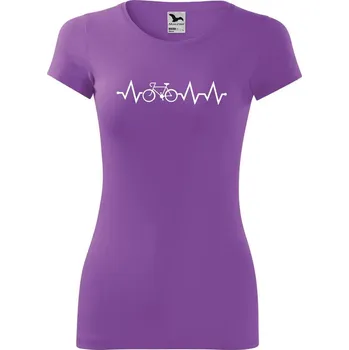 DOBRÝ TRIKO Dámské tričko Tep kolo Velikost: S, Barva: Fialová