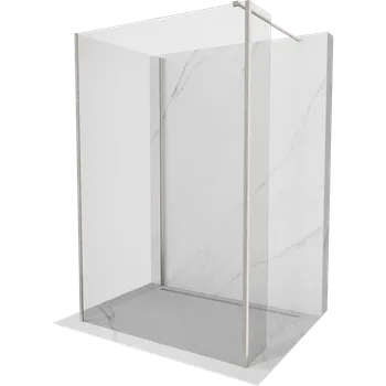 Mexen Kioto sprchová stěna Walk-in 90 x 75 x 30 cm, transparentní, kartáčovaný nikl - 800-090-075-221-97-00-030 Sprchové stěny