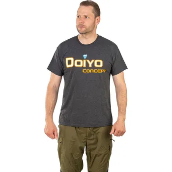 Rybářské oblečení Doiyo tričko Logo šedé S