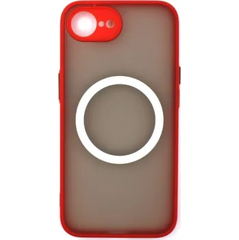 MagSafe silikonový kryt pro iPhone 16E - Červený