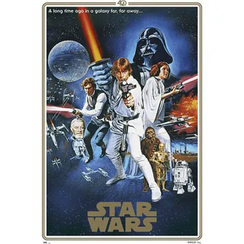 Plakát Plakát 61x91,5cm – Star Wars - 40th Anniversary One Sheet B