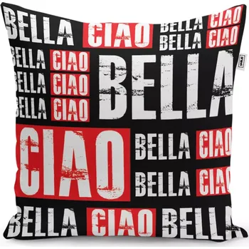 Polštář Dekorační polštář La Casa de Papel Professor or Bella Ciao motiv 2 - Sablio - 50x50 cm