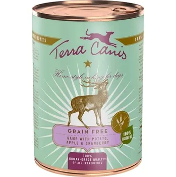 Krmivo pro psa Terra Canis Grain Free konzerva zvěřina s bramborem, jablkem a brusinkami 400 g