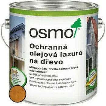 Olej na dřevo AU-MEX Lazura olejová ochranná Osmo 728 cedr 0,75 l