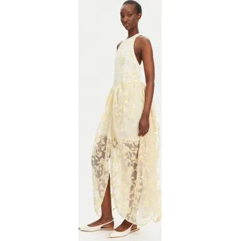 Dámské oblečení ROTATE Večerní šaty 113976858 Žlutá Regular Fit 34