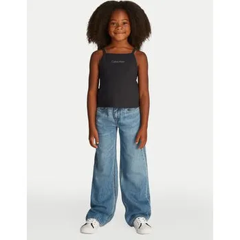 Pánské džíny Calvin Klein Jeans Top Punto IG0IG02868 Černá Slim Fit 12Y