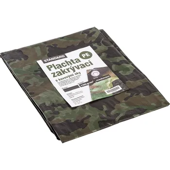 Krycí plachta Plachta zakrývací STANDARD CAMO (100g/m2-2×3m)