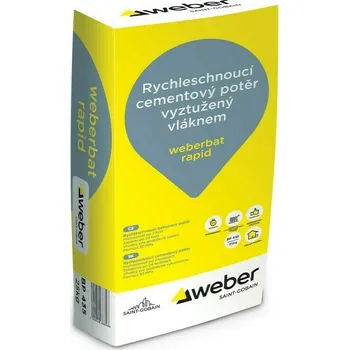 Omítka WEBER Potěr cementový 30 MPa weberbat rapid 25kg