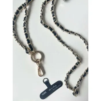 Univerzální popruh na telefon - noir & gold glam