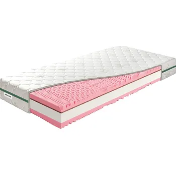Matrace BENAB DO RŮŽOVA vysoká matrace s HR pěnou + kokos 90x190 cm Pratelný potah ALOEVERA (AKCE -30 %)