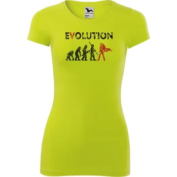DOBRÝ TRIKO Dámské tričko glance EVOLUCE hrdinka Velikost: S, Barva: Limetková