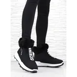 Prety Černé zateplené boty 9101-1B Velikost: 38