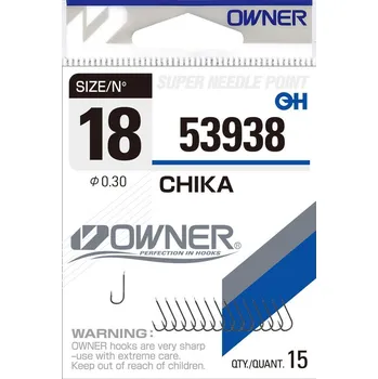 Rybářský háček Owner Háčky s Lopatkou 53938 15ks, 19