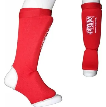 Fotbalový chránič Katsudo chrániče holení a nártů STRIKE, červené