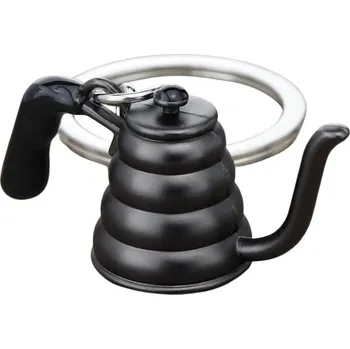 Coffea černá konvice přívěsek na klíče