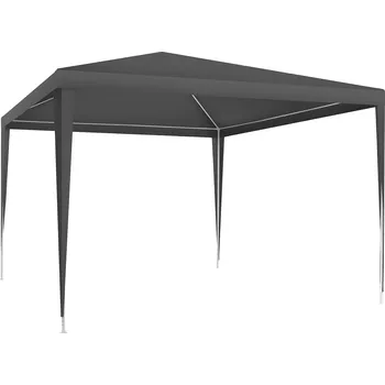 Zahradní altán TecTake GmbH 405962 pavilon farah, zasouvací systém, 3x3m - šedá