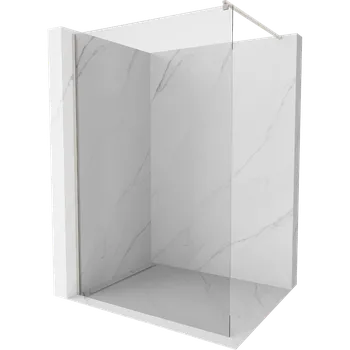 Mexen Kioto sprchová stěna Walk-in 70 x 200 cm, průhledná 8 mm, kartáčovaný nikl - 800-070-101-97-00 Sprchové stěny