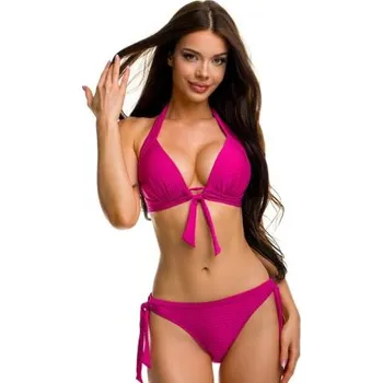 Dámské plavky Dámské push-up plavky PALOMA 409 růžové růžová XL