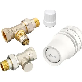 Hlavice pro radiátor Sada Danfoss Redia RA + RA-IN + RVL-S DN 15 přímá