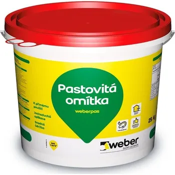 Omítka Omítka weber pas extraClean active zrnitá 1 mm 25 kg