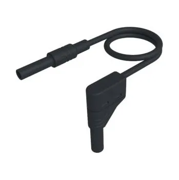 Měřicí kabel Vodič zkušebního hrotu 4 mm, Černá, délka kabelů: 1m