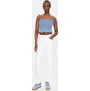 Tommy Jeans Top DW0DW20284 Modrá Regular Fit XS