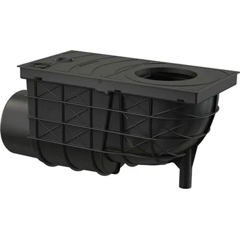 Kanalizační potrubí Lapač střešních splavenin DN 100 boční - černá