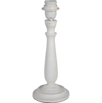 Lampička Bílá dřevěná noha k lampě Mercia - Ø 12*31 cm